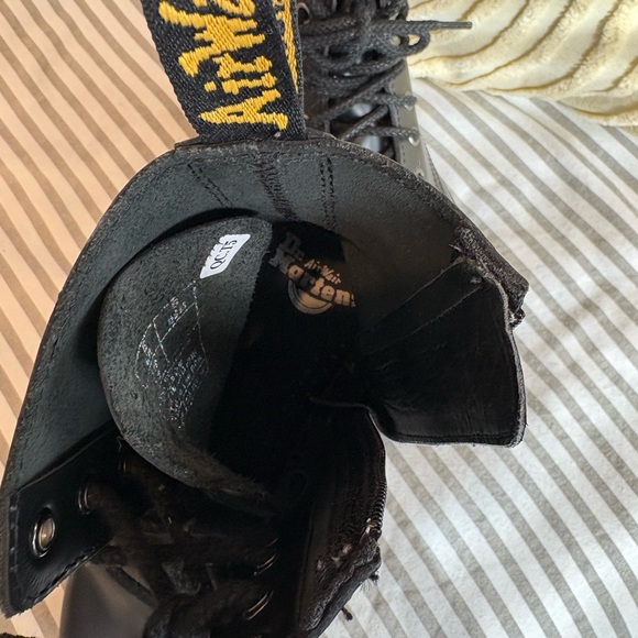 Dr. Martens Black Leather Combat Boots - Picture 7 of 8